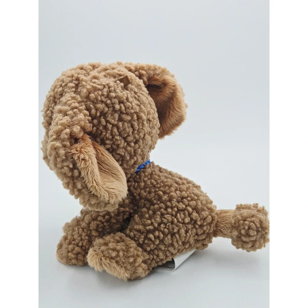 Little Tikes Rescue Tales Golden Doodle Poodle Plush Brown Curly Puppy Blue Eyes